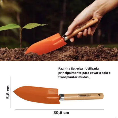 Kit de Jardinagem Tramontina – Pazinha e Ancinho para Plantas e Vasos