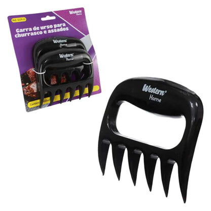 Kit Garra de Urso para Churrasco – Desfiador de Carne em PVC (2 Peças)