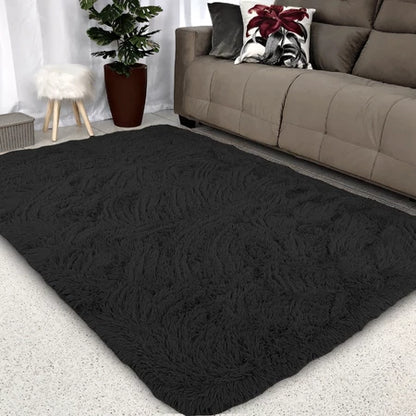 Tapete Shaggy Peludo 2,00x1,50 m – Altura 4 cm para Sala