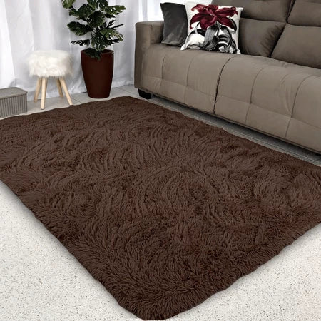 Tapete Shaggy Peludo 2,00x1,50 m – Altura 4 cm para Sala