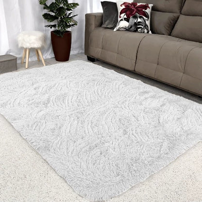 Tapete Shaggy Peludo 2,00x1,50 m – Altura 4 cm para Sala