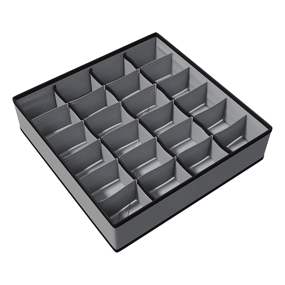 Organizador Dobrável 24 Compartimentos para Roupas Íntimas e Lingerie – Ideal para Gavetas e Armários
