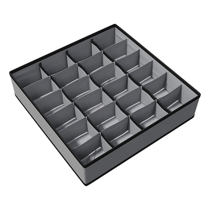 Organizador Dobrável 24 Compartimentos para Roupas Íntimas e Lingerie – Ideal para Gavetas e Armários